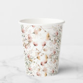 custom wildflower floral paper cups template pappbecher (Rückseite)