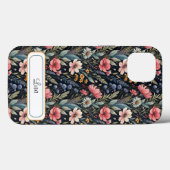 Custom Wildflowers Botanical Inspiration Black Case-Mate iPhone Hülle (Rückseite (Horizontal))