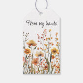 Custom Wildflowers Handmade Care Instructions Geschenkanhänger (Vorderseite)