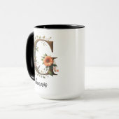 Custom Wildflowers Initial Birthday Mug For Mom Tasse (Vorderseite Links)