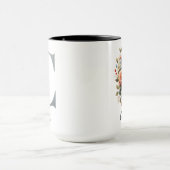 Custom Wildflowers Initial Mug for Women or Moms Tasse (Zentrum)