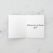 Custom Will You Be My Flower Girl? Card  Karte (Innenseite)