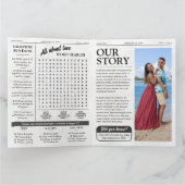 Custom Will You Be My Valentine 4-page Newspaper Karte (Innenseite)