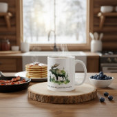 Custom Williams Family Lodge Watercolor Moose Kaffeetasse