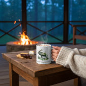 Custom Williams Family Lodge Watercolor Moose Kaffeetasse