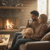 Custom Williams Family Lodge Watercolor Moose Kaffeetasse