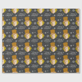Custom Willy Wonka Christmas Snowflake Graphic Geschenkpapier (Flach)