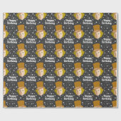 Custom Willy Wonka Happy Birthday Geschenkpapier (Flach)