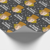Custom Willy Wonka Happy Birthday Geschenkpapier (Ecke)