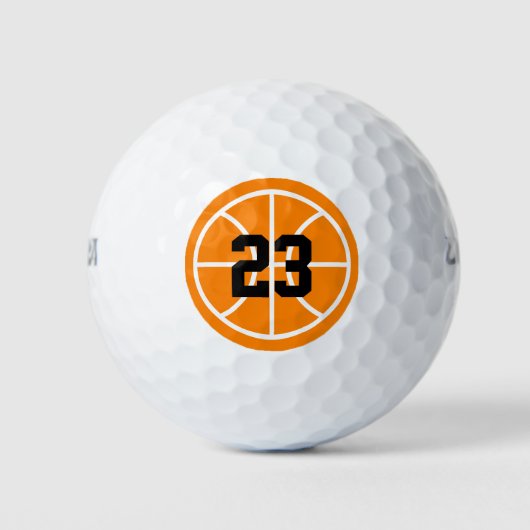Custom Wilson Golf Bälle mit Basketball Logo (Vorderseite)
