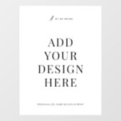 Custom Window Decal Printing 18x24" Vinyl Signage Fensteraufkleber (Blatt)