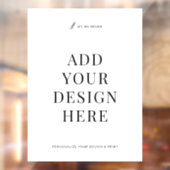 Custom Window Decal Printing 18x24" Vinyl Signage Fensteraufkleber (Blatt 2)