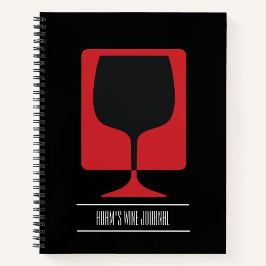 Custom Wine Journal Notizblock (Vorderseite)