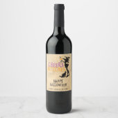 Custom Wine Label Cheers Hexen Halloween Weinetikett (Vorderseite)