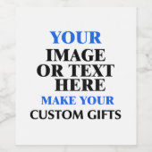 Custom Wine Labels Online - Persönlicher Wein Weinetikett (Einzelnes Label)