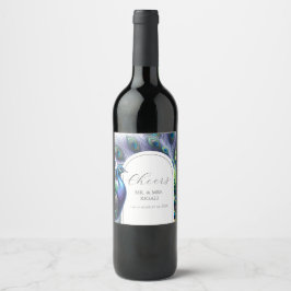 Custom Wine Labels Peacock Weinetikett