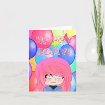 Custom Wingz Lillanna Birthday Card