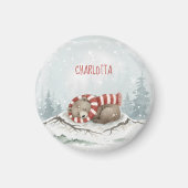 Custom Winter Bear Magnet (Vorne)