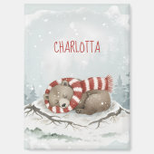 Custom Winter Bear Magnet (Vorderseite)