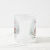 Custom Winter Bear Mug – Sleeping Animal Design Mattglastasse (Mittel)