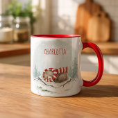 Custom Winter Bear Mug – Sleeping Animal Design Tasse