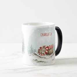 Custom Winter Bear Mug – Sleeping Animal Design Verwandlungstasse