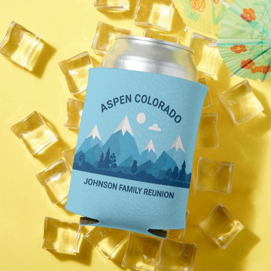 Custom Winter Family Wiedersehen Party Snowy Mount Dosenkühler (In Situ Sommer)