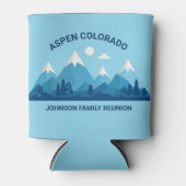 Custom Winter Family Wiedersehen Party Snowy Mount Dosenkühler (Vorderseite)