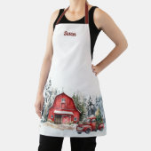 Custom Winter Forest Weihnachten Schürze (InSitu)