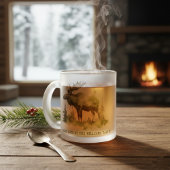 Custom Winter Lodge Frosted Family Mattglastasse