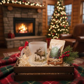 Custom Winter Lodge Frosted Family Mattglastasse