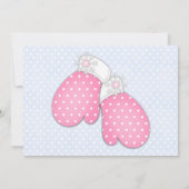 Custom Winter One-derland 1. Geburtstag Einladung (Rückseite)