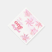 Custom Winter Onederland Paper Party Napkins Serviette (Ecke)