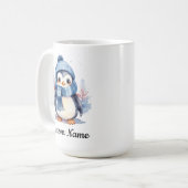 Custom Winter Penguin Kaffeetasse (Vorderseite Links)