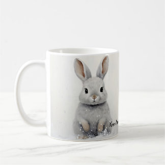 Custom Winter Rabbit Liebe Niedliche Ästhetik Kaffeetasse