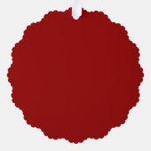 Custom Winter Real Anwesen Company Snowy Zuhause Ornament Karte (Rückseite)