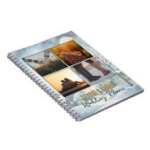 Custom Winter Scene 4-Foto Hochzeitsplaner Notizblock (Rechte Seite)