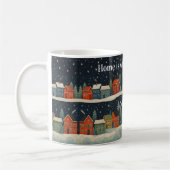 Custom Winter Village Mug with Quote and Name  Kaffeetasse (Links)