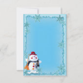 Custom Winter Wedding Einladung (Vorderseite)