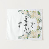 Custom Winter Wedding Greenerity Foto Stand Prop Wandteppich (Vorderseite (Horizontal))