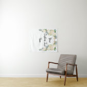 Custom Winter Wedding Greenerity Foto Stand Prop Wandteppich (Beispiel (Horizontal))