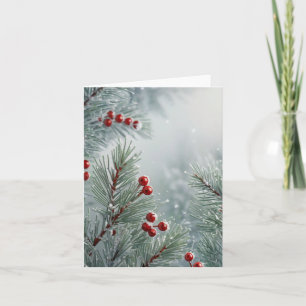 Custom Winter Wonderland   Kiefer und Berries Einladung