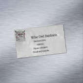 Custom Wise Owl Bird Graphic Art Magnetische Visitenkarte (Beispiel)