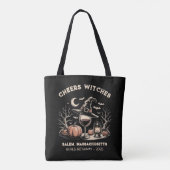 Custom Witchy Wine - Salem Halloween Trip Tasche (Rückseite)