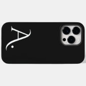 Custom with Initial Name Case-Mate iPhone Hülle (Rückseite (Horizontal))
