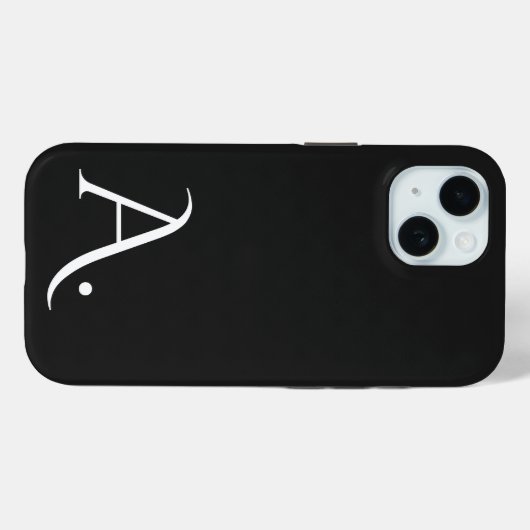 Custom with Initial Name Case-Mate iPhone Hülle (Rückseite (Horizontal))