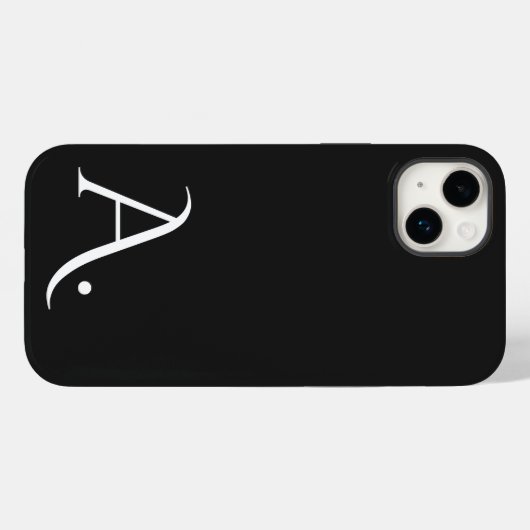 Custom with Initial Name Case-Mate iPhone Hülle (Rückseite (Horizontal))