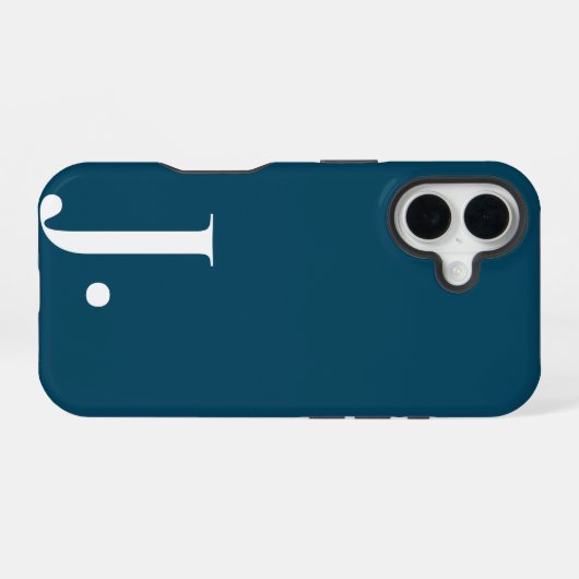 Custom with Initial Name iPhone 16 Hülle (Rückseite (Horizontal))