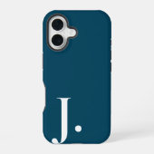 Custom with Initial Name iPhone 16 Hülle (Rückseite)