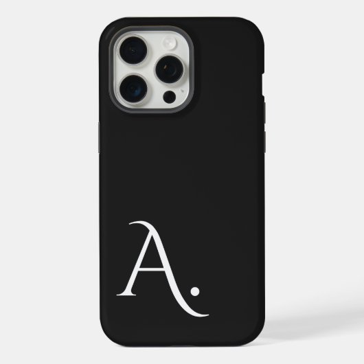 Custom with Initial Name iPhone Hülle (Rückseite)
